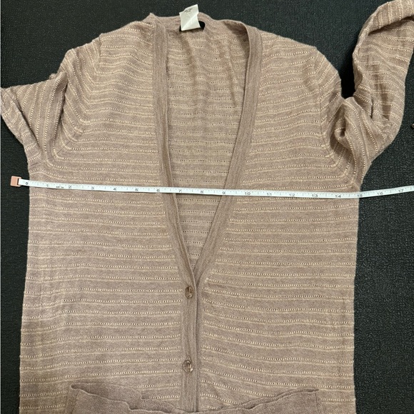 J.crew Cardigan Wool Blend Camel Hair Sweater Cardigan - Picture 11 of 12